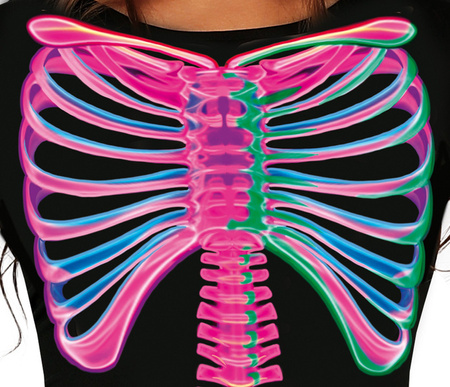 STRÓJ DAMSKI NEONOWY KOŚCIOTRUP 