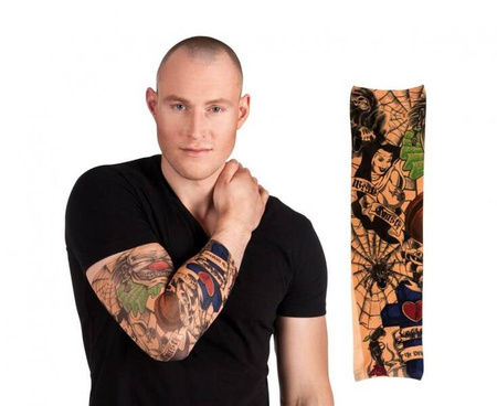 Tatuaż na rękę West coast gangstera motocyklisty