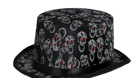 KAPELUSZ W CZASZKI HALLOWEEN