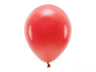 BALONY ECO 30 cm PASTEL CZERWONY 10 szt