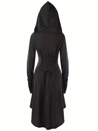 STRÓJ DAMSKI GOTYCKI CZARNY