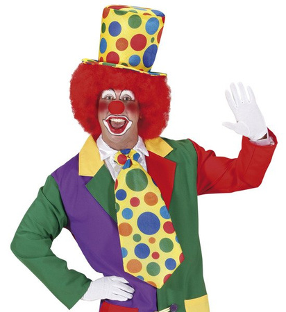 KAPELUSZ  KLAUNA W GROSZKI XXL