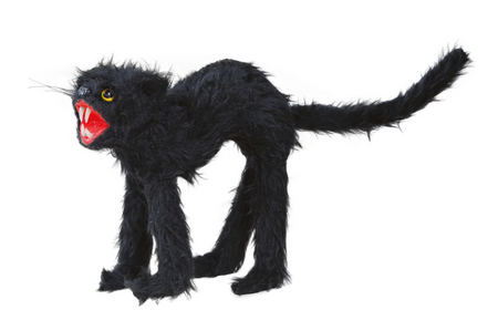 KOT 30 CM CZARNY HALLOWEEN 