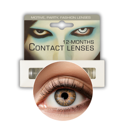 SOCZEWKI ROCZNE NATURALNE BRĄZOWE A31