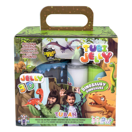 ZESTAW TUBI JELLY DINOZAURY + MAŁE AKWARIUM