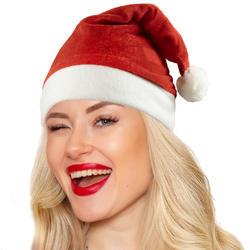 CZAPKA ŚWIĘTEGO MIKOŁAJA CZERWONA