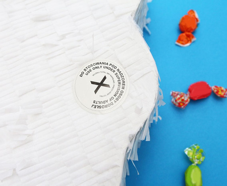 Piniata Chmurka uśmiechnięta chmura 44x29x9  cm urodziny