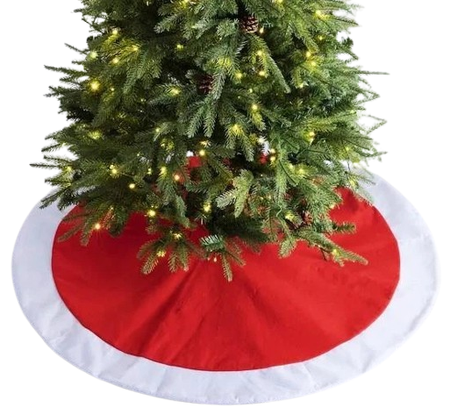 POKROWIEC POD CHOINKĘ CZERWONO-BIAŁY ŚWIĘTA