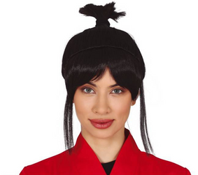 PERUKA CZARNA Z KITKĄ