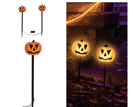 DYNIE LATARNIE Z OŚWIETLENIEM DO OGRODU 50 CM 2 SZT