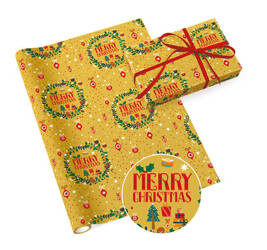 PAPIER PREZENTOWY MERRY CHRISTMAS 70x200 CM