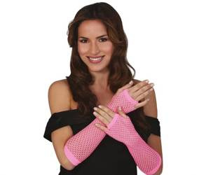 RĘKAWICZKI SIATKA RÓŻOWE