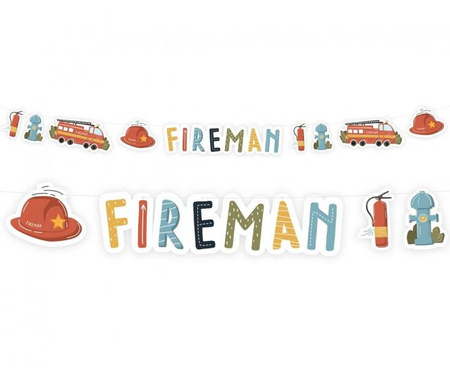 Girlanda papierowa Fireman, 300 cm