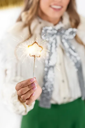 ZIMNE OGNIE GWIAZDKI 16,5 CM 2 SZT.