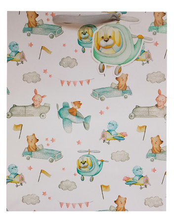 TORBA PREZENTOWA PASTELOWA 26 X 32 X 10 CM 