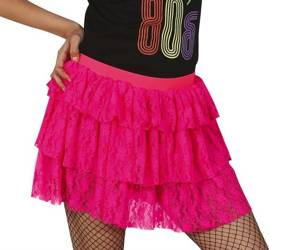 SPÓDNICZKA KORONKOWA RÓŻOWA