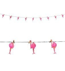 GIRLANDA ŚWIECĄCA Z FLAMINGAMI 2,5m