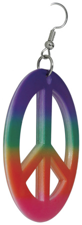 KOLCZYKI PACYFKI HIPISKI KOLOROWE