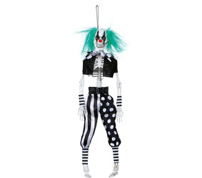 DEKORACJA WISZĄCA SZKIELETOR HARLEQIUN 40 CM