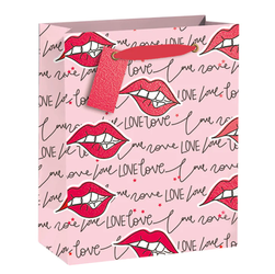 TOREBKA NA PREZENTY WALENTYNKI USTA 32 X 26 CM