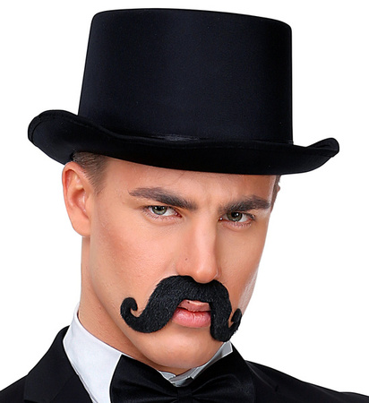 WĄSY DŻENTELMENA CZARNE 