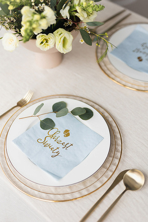 SERWETKI CHRZEST ŚWIĘTY JASNONIEBIESKIE 33x33 CM, 12 SZT.