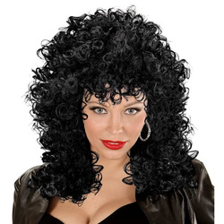 PERUKA CZARNA DISCO LOKI