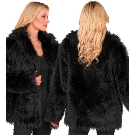 STRÓJ KURTKA FUTERKO CZARNE