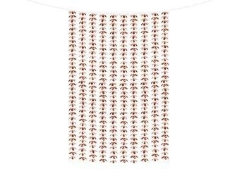 GRILANDA FOLIOWE KWIATKI RÓŻÓWA 100 X 210 CM