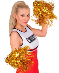 POMPONY CHEERLEADERKI ZŁOTE