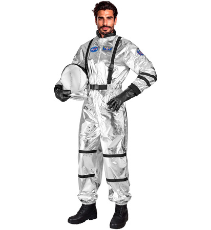 STRÓJ SREBRNY ASTRONAUTA MĘSKI
