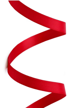 TASIEMKA SATYNOWA CZERWONA 6MM 23M
