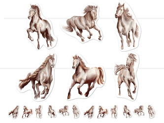 GIRLANDA URODZINOWA KONIKI 5 M 1 SZT