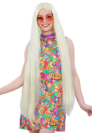 PERUKA BLOND HIPPIE