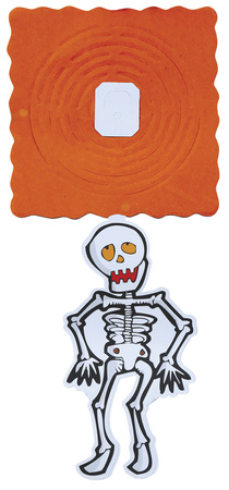 GIRLANDA PAPIEROWA NIETOPERZE SZKIELETOR 15x200 CM