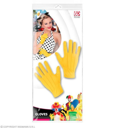 RĘKAWICZKI KLAUNA ŻÓŁTE
