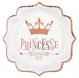 TALERZYKI PAPIEROWE PRINCESS 21 CM 10 SZT