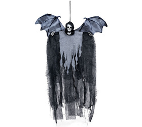 DEKORACJA SZKIELET ZE SKRZYDŁAMI 60 CM