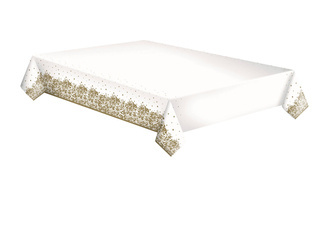 OBRUS PAPIEROWY ZŁOTY ORNAMENT 120 X 180 CM