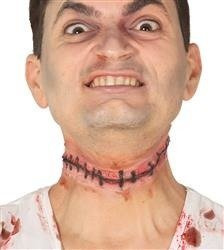 RANA PODCIĘTE GARDŁO Z SZWEM