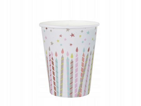 ZESTAW HAPPY BIRTHDAY TORT TALERZYKI+KUBECZKI