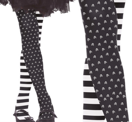 RAJSTOPY DZIECIĘCE W CZASZKI I PASKI