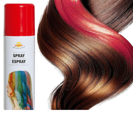 SPRAY DO WŁOSÓW CZERWONY 125ML