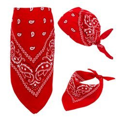 BANDANA KOWBOJSKA CZERWONA