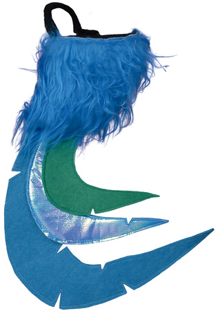 ZESTAW KURCZAKA DWUCZĘŚĆIOWY OGON I CZAPKA