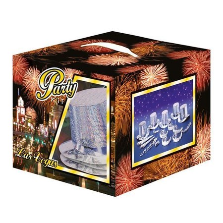 Zestaw Sylwestrowy Nowy Rok Karnawał Sylwester srebrny