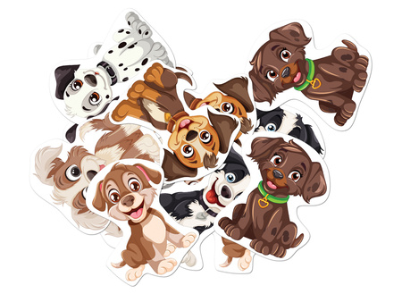 DEKORACJA PAPIEROWA DWUSTRONNA PIESKI