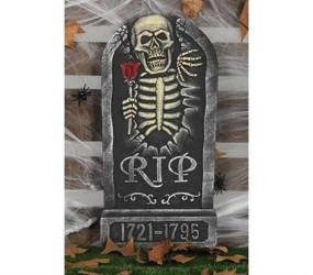 NAGROBEK 1721-1795 Z CZASZKĄ 65 CM X 30 CM