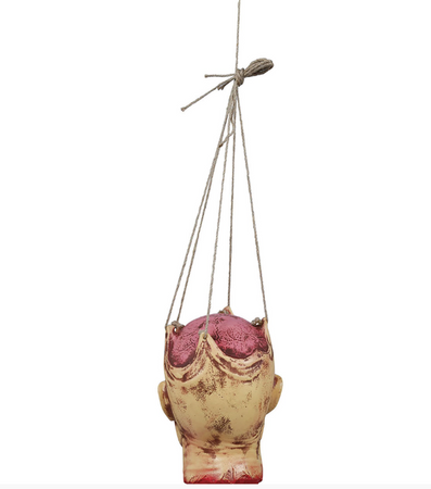 DEKORACJA WISZĄCA NA HALLOWEEN GŁOWA 28 CM