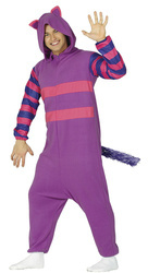 STRÓJ PIŻAMA FIOLETOWY KOT